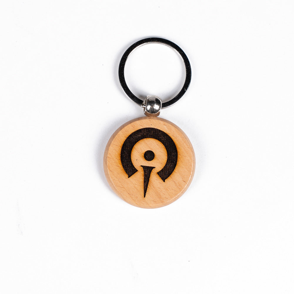 Wooden key ring